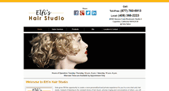 Desktop Screenshot of elfis-hairstudio.com